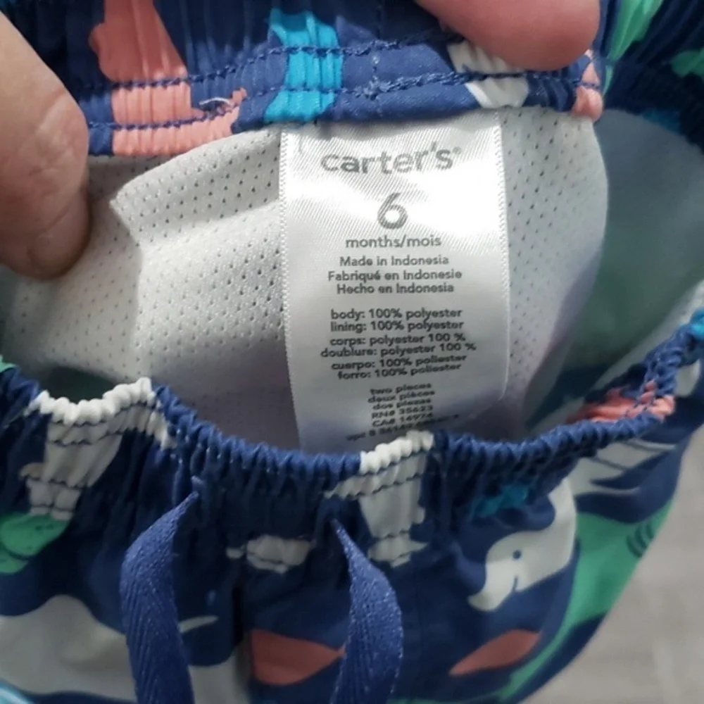 Baby swim trunks‎ size 6 months Carter's brand